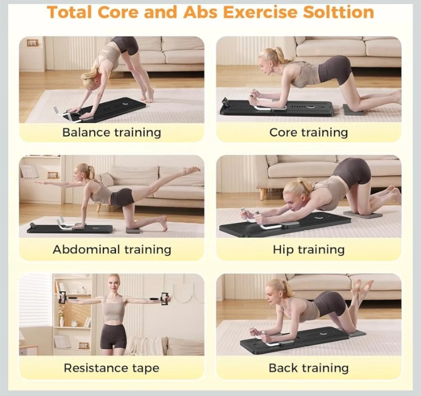 Portable Pilates Reformer Board image indicator(3)