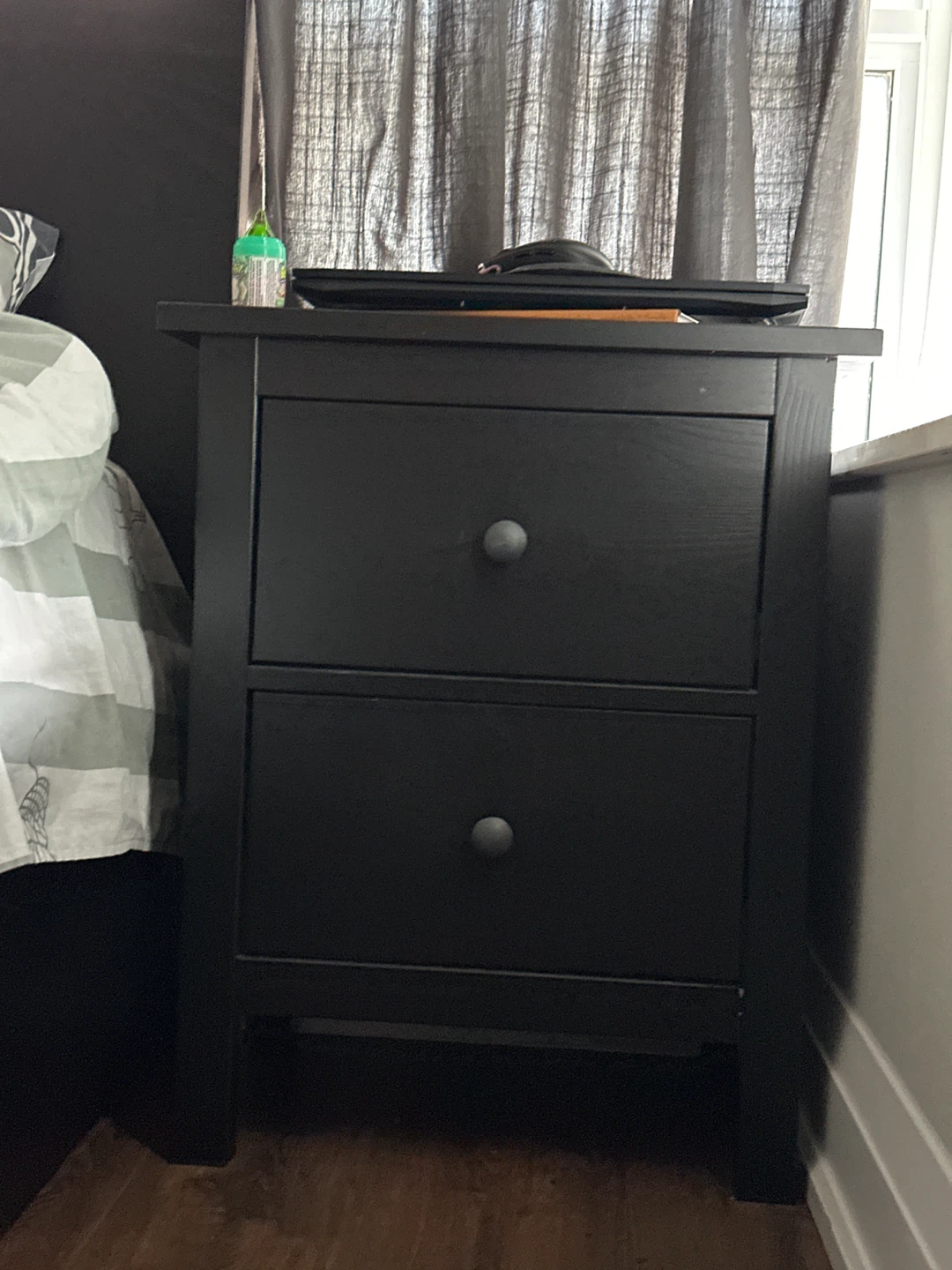 IKEA Hemnes Black-Brown 2-Drawer Chest - photo 2