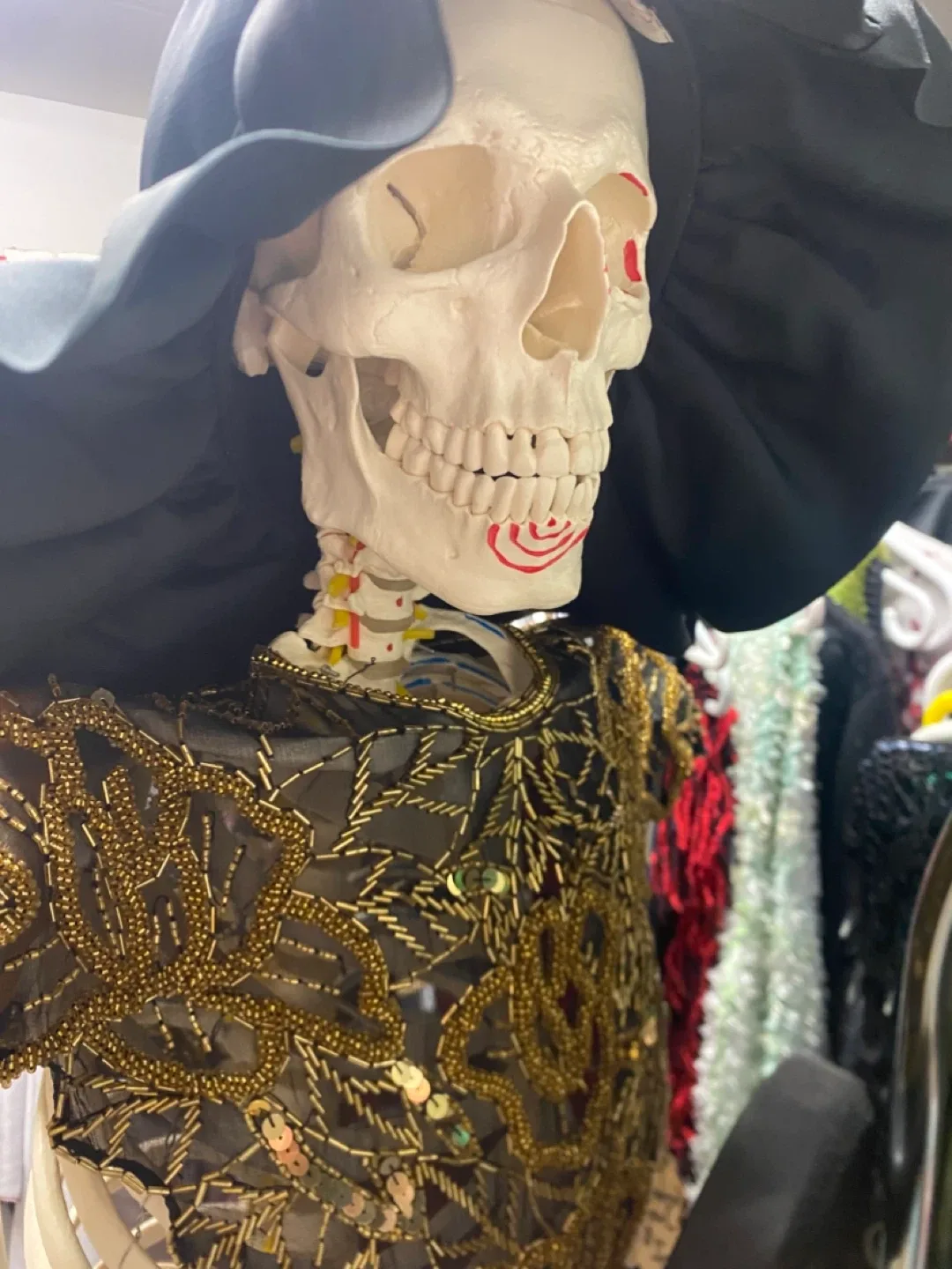 BOO I Scare You All Yah ! Skeleton Full Size Scientific image indicator(3)