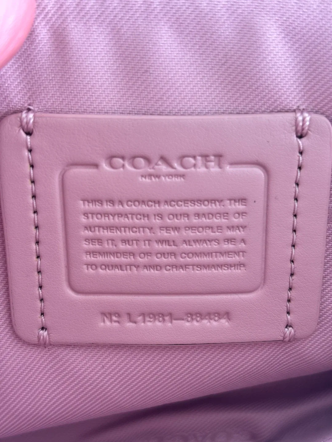 Coach Pink Leather Crossbody Bag image indicator(5)