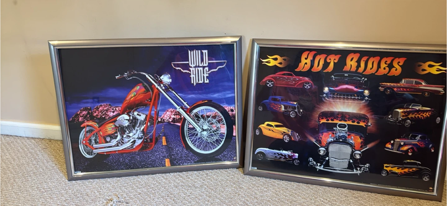 Framed Wild Ride & Hot Rides Posters