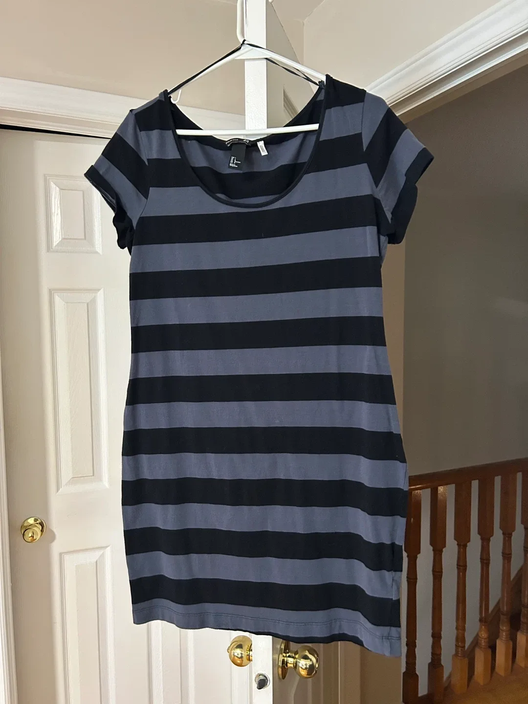 H&M Striped Tunic/Dress - Size L thumbnail