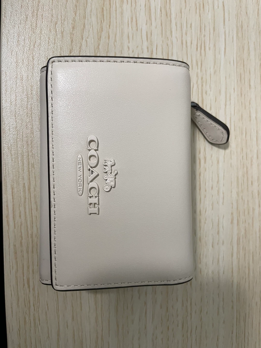 Coach Trifold Wallet - Off White