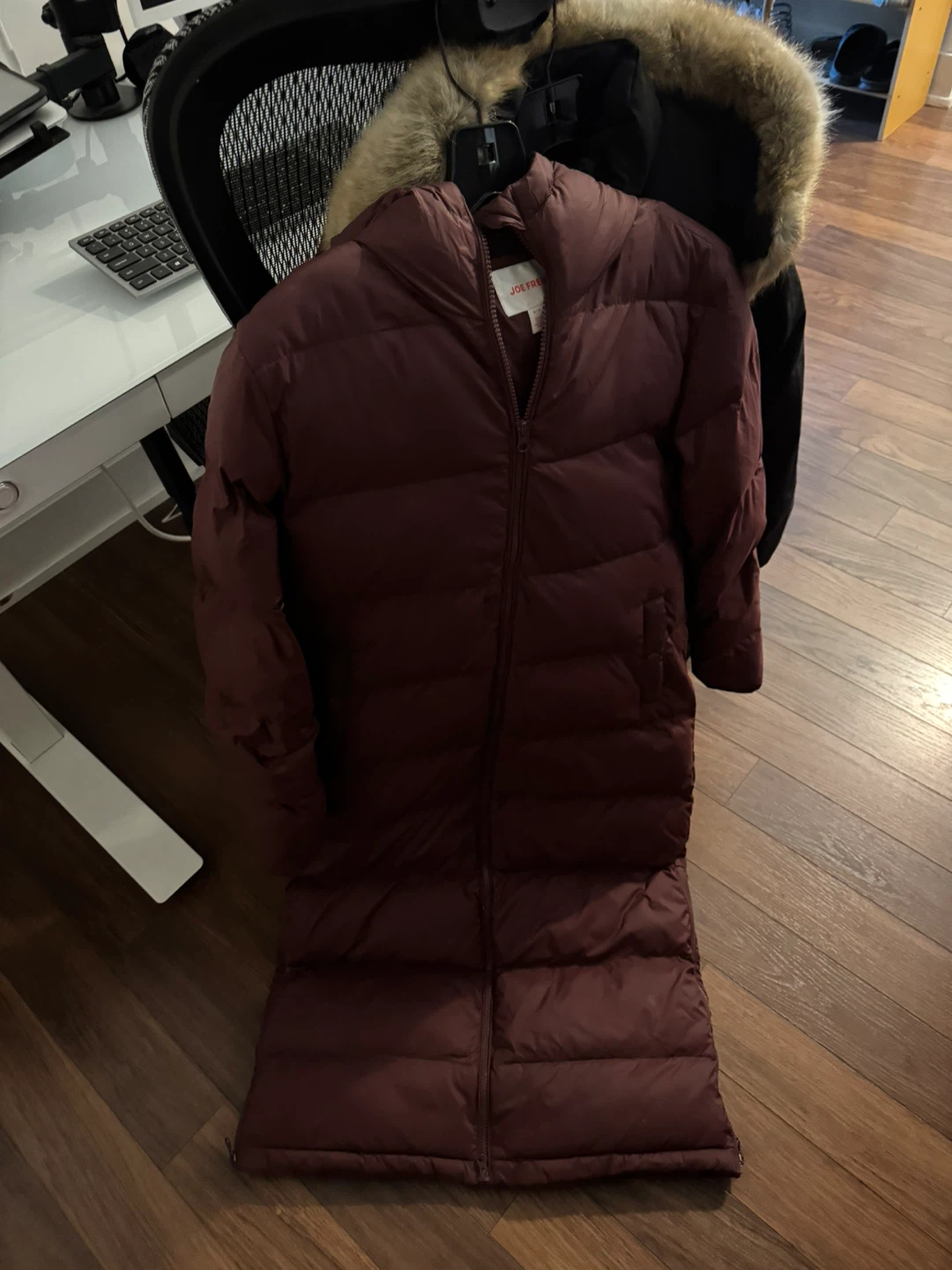 Joe Fresh Puffer Coat - Burgundy