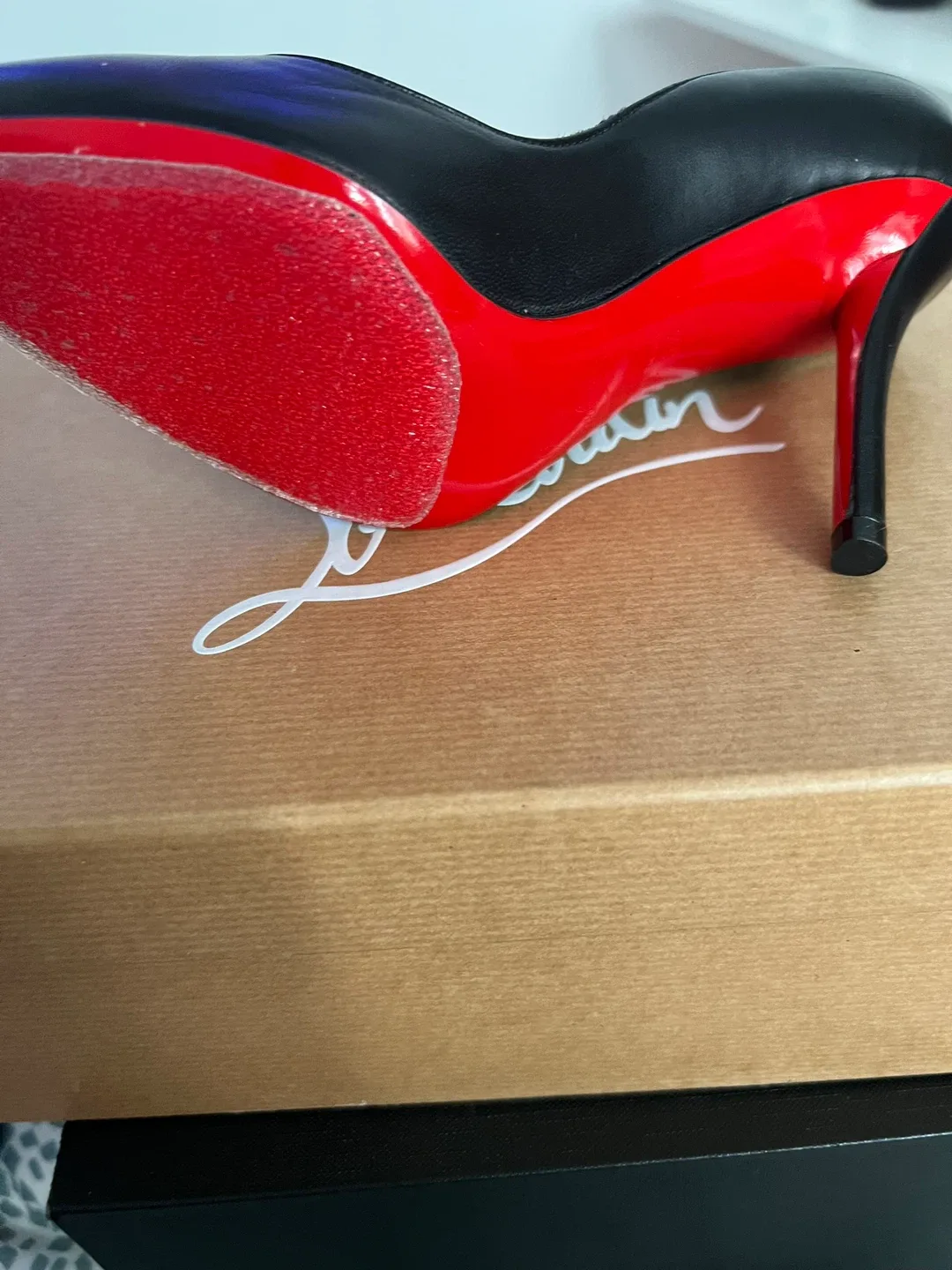 Christian Louboutin Black Leather Heels image indicator(2)
