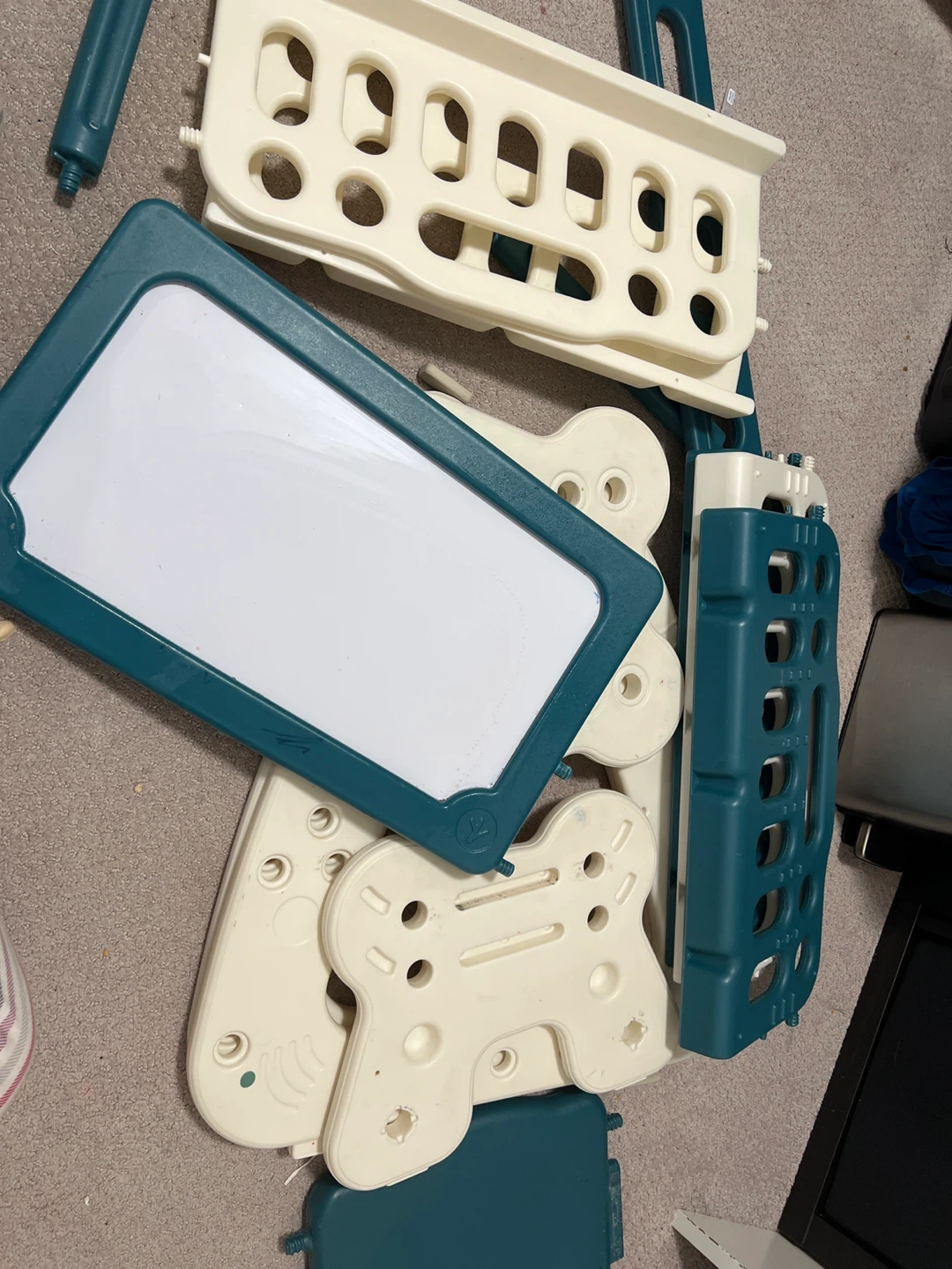 Kids' Easel Parts - White & Teal
