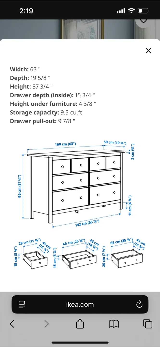 IKEA Hemnes 8-Drawer Dresser image indicator(2)