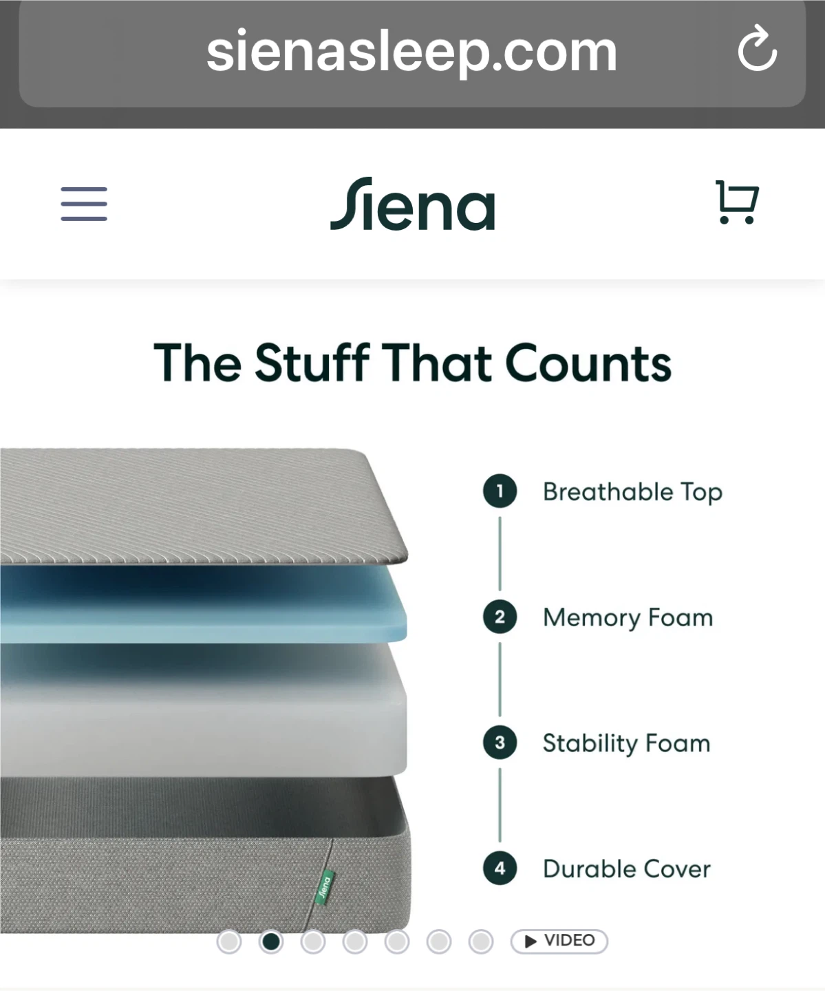 Siena Sleep Queen Mattress & Platform Bed - photo 4