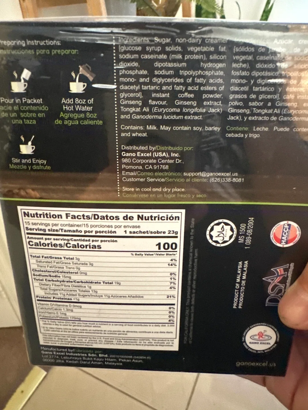 GanoCafe Tongkat Ali Enriched Coffee image indicator(2)