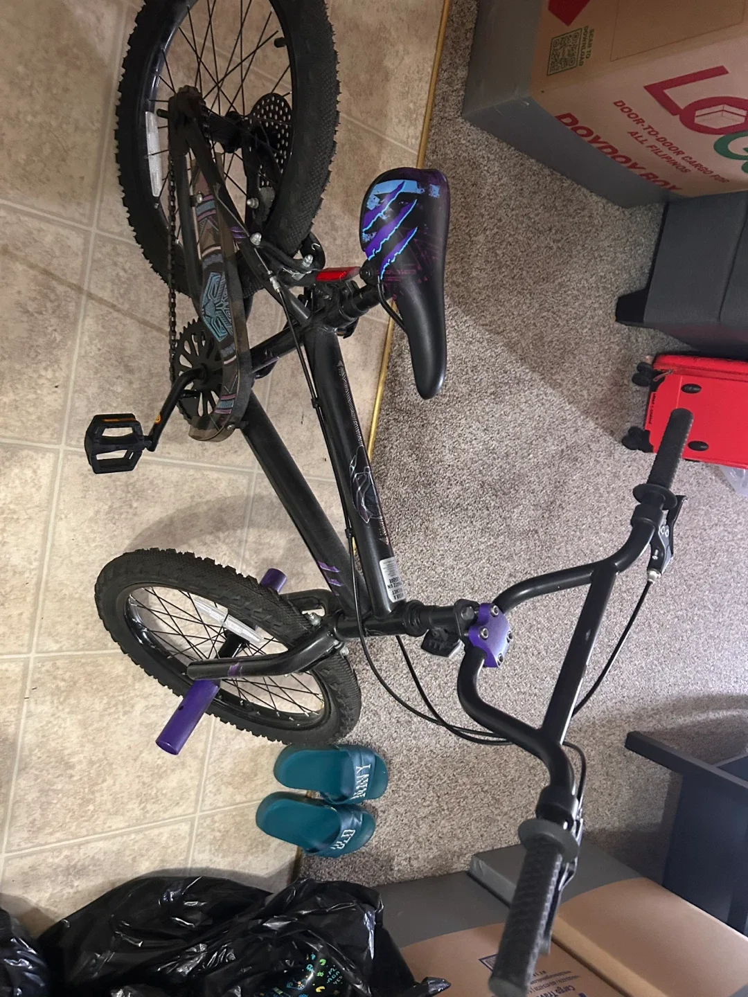Kids' Black BMX Bike thumbnail