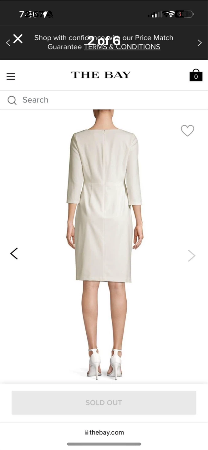 White Dress Vince Camuto size 6 - photo 2