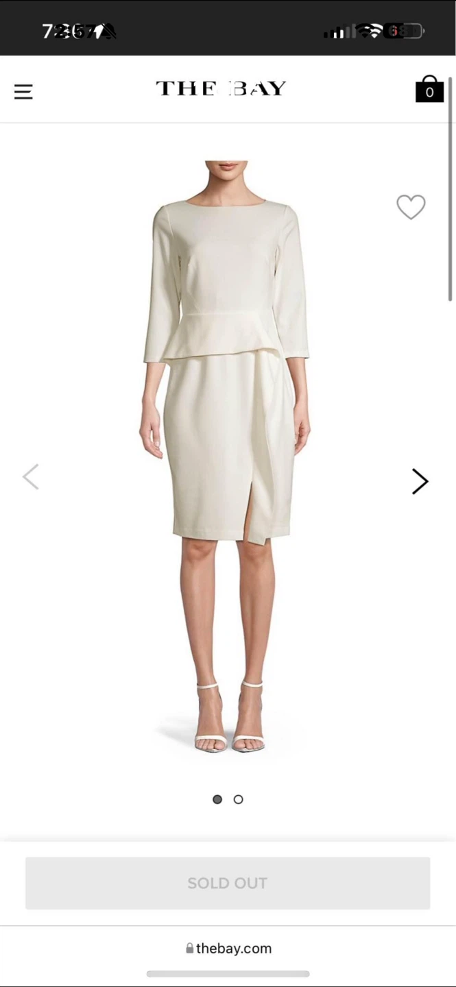 White Dress Vince Camuto size 6
