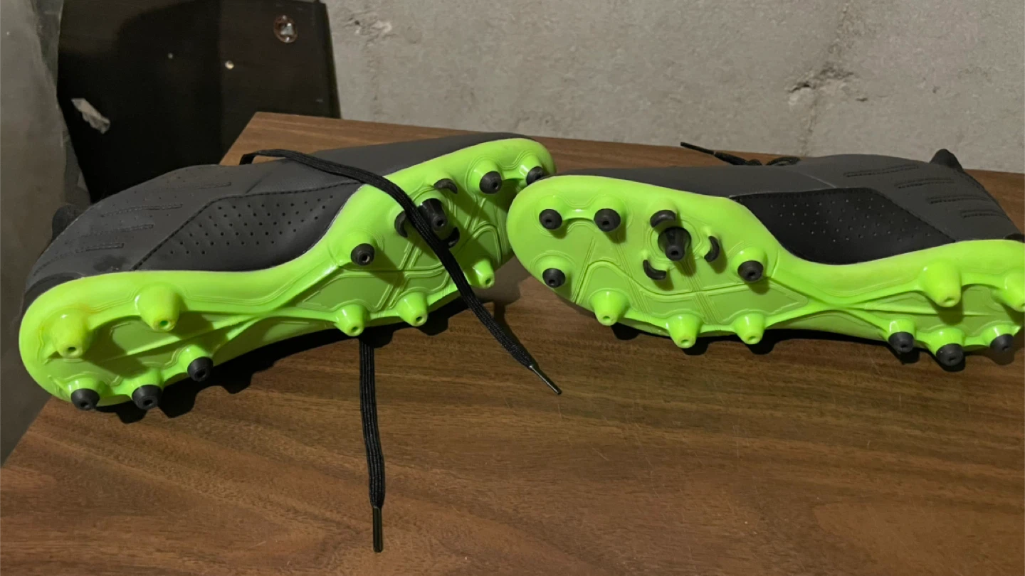 Black & Green Soccer Cleats