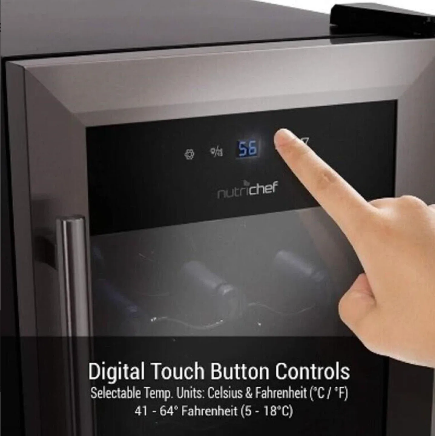 NutriChef 18 Bottle Wine Cooler - New in Box! image indicator(2)