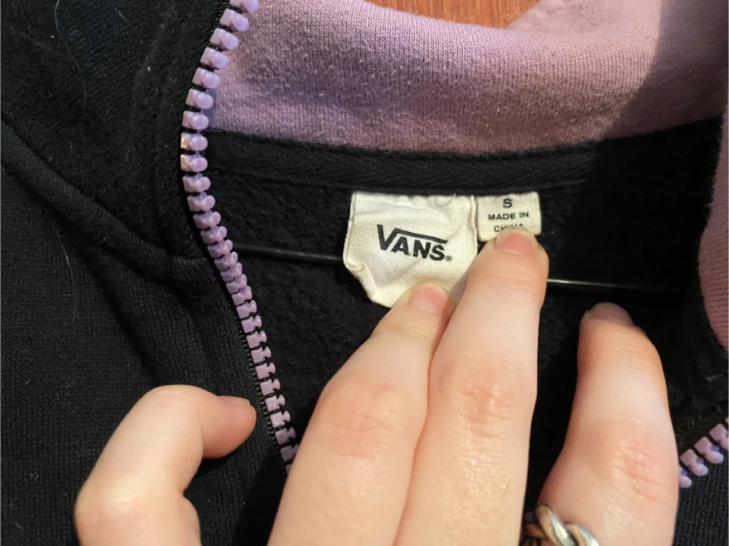 Vans Black Pullover - Size Small - photo 2