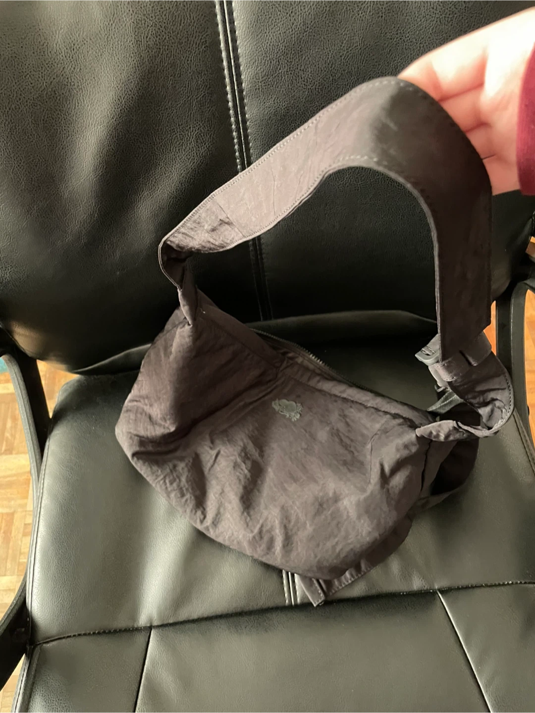 Roots Black Nylon Sling Bag - photo 3