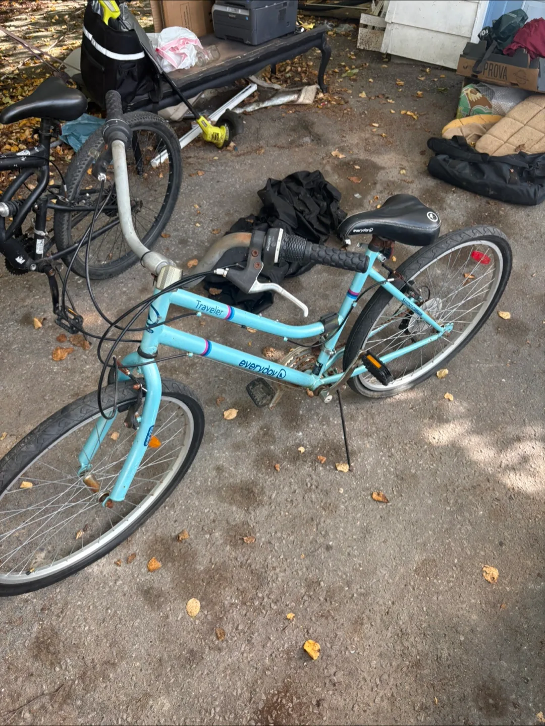 Two Used Bikes - Black Mountain Bike & Blue Everyday Traveller image indicator(3)