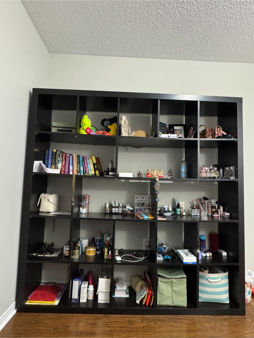 Large Black Shelving Unit - photo 2