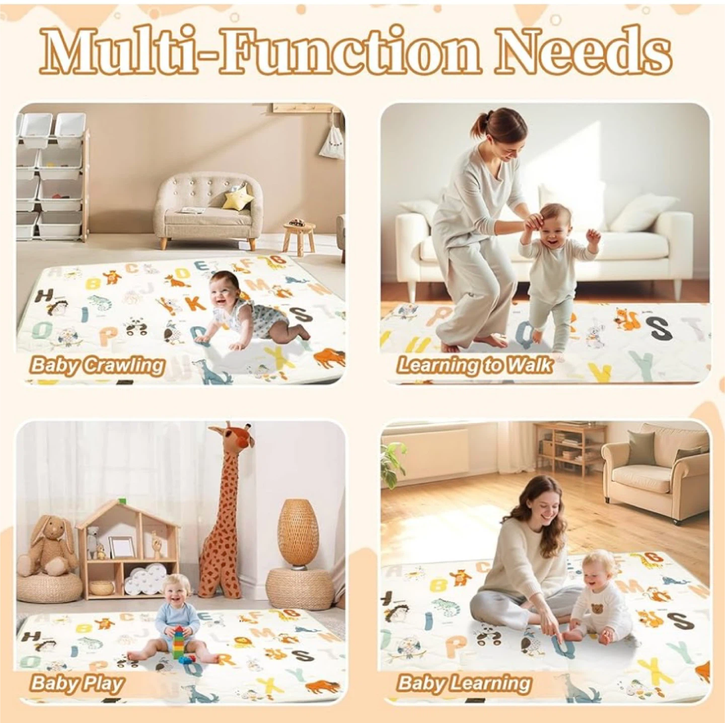 Baby Play Mat - Soft & Cushioned - photo 4