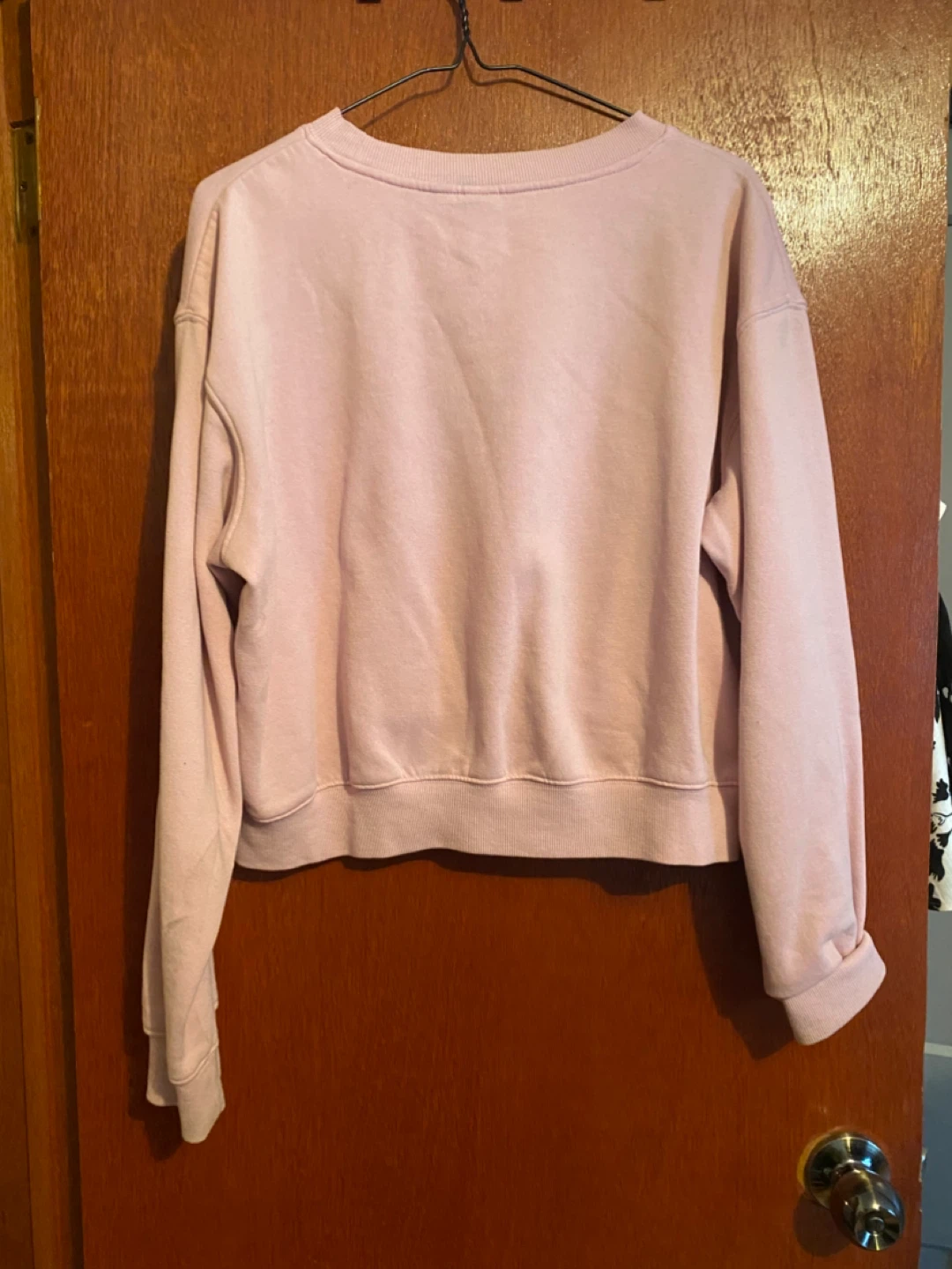 H&M Pink Crop Sweatshirt - Size Large - photo 3
