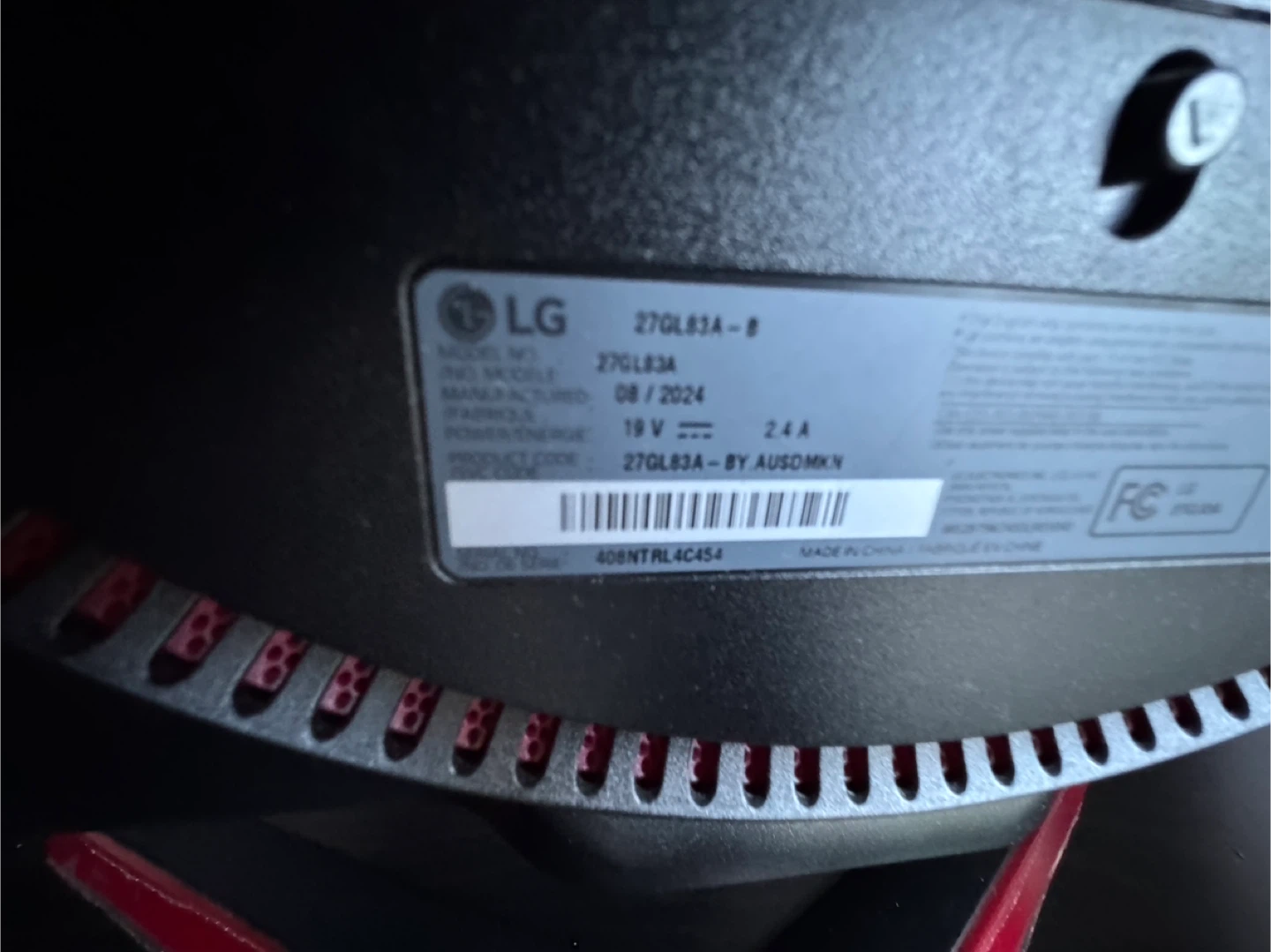 LG 27GL83A-B 27" Gaming Monitor - photo 2