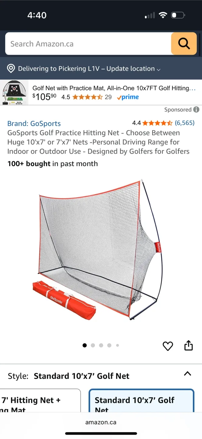 GoSports Golf Practice Hitting Net 10x7 FT image indicator(2)