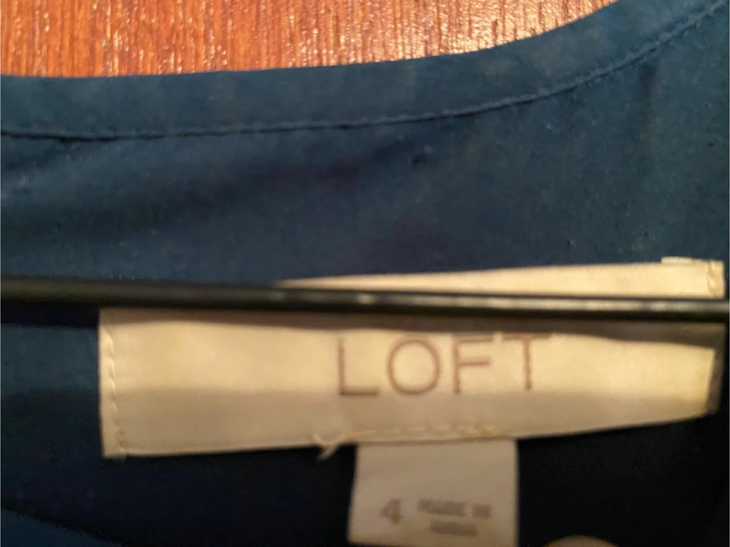 LOFT Navy Blue Lace Dress - Size 4 - photo 2
