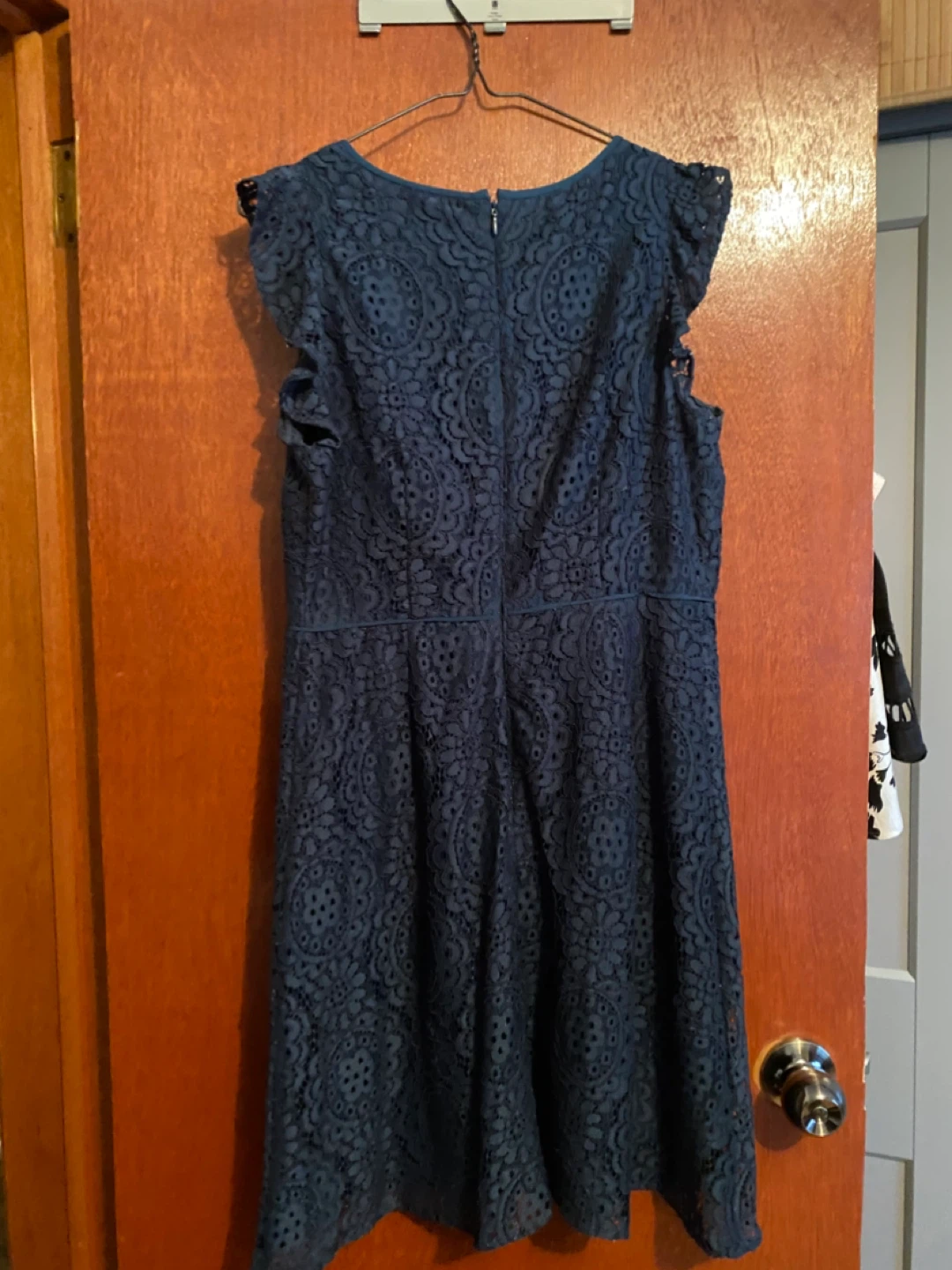 LOFT Navy Blue Lace Dress - Size 4 - photo 3