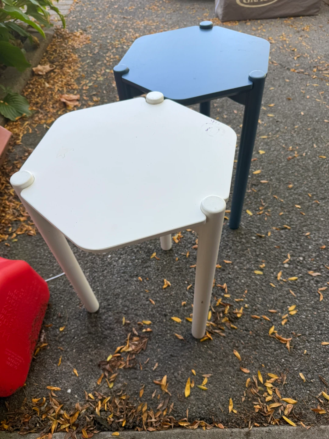 Umbra Hexa Side Table - White & Blue - photo 2