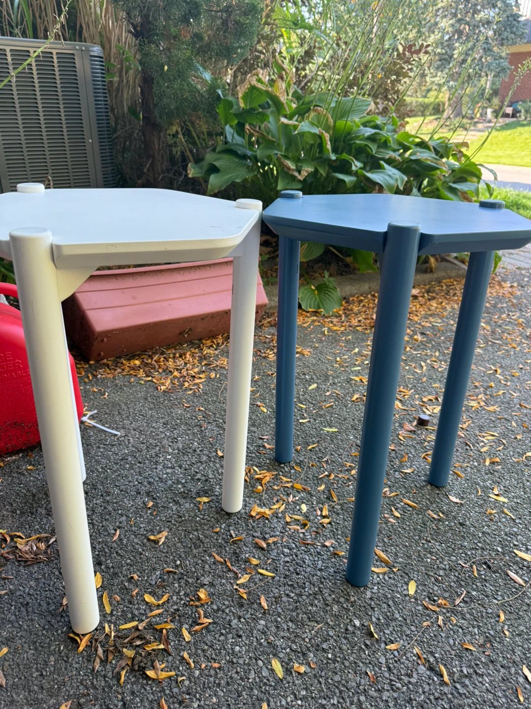 Umbra Hexa Side Table - White & Blue