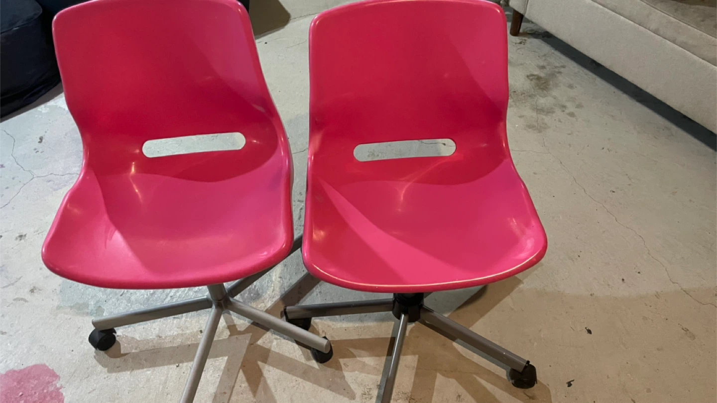 2- Pink Desk Chair