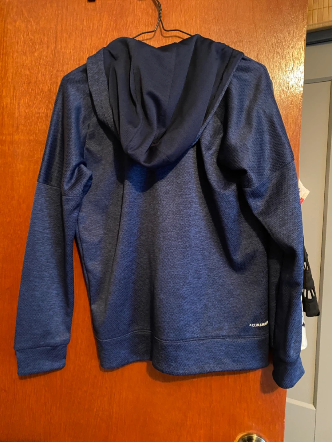 Adidas Blue Zip-Up Hoodie - Size Small - photo 3