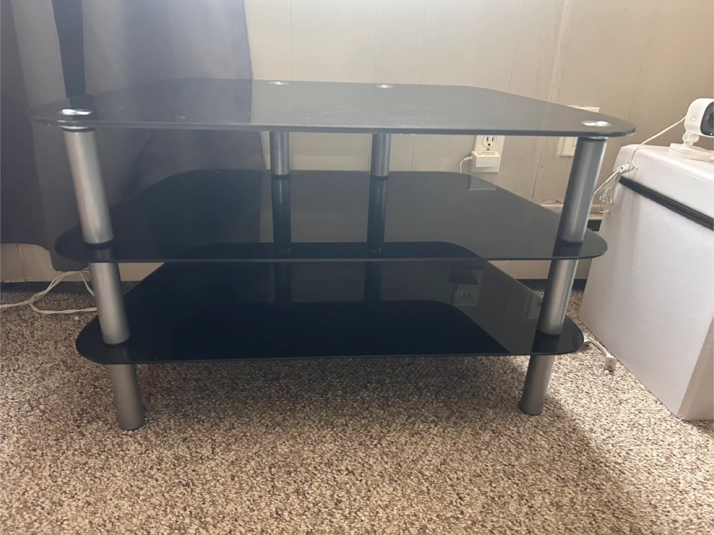 Black Glass TV Stand thumbnail