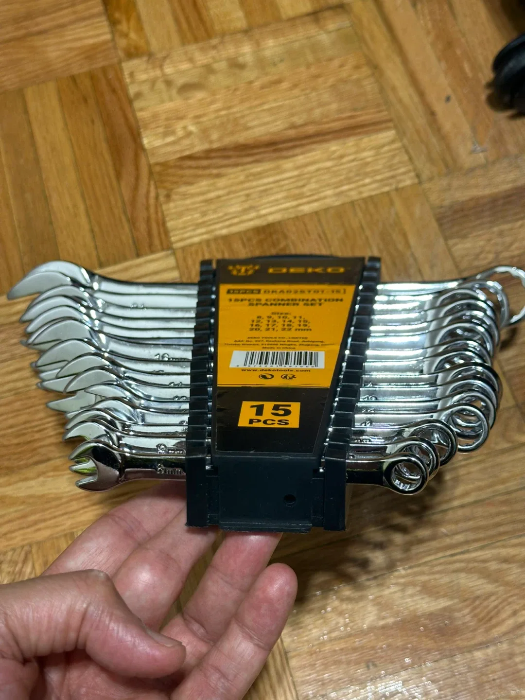 DEKO 15pcs Combination Spanner Set - Metric image indicator(2)