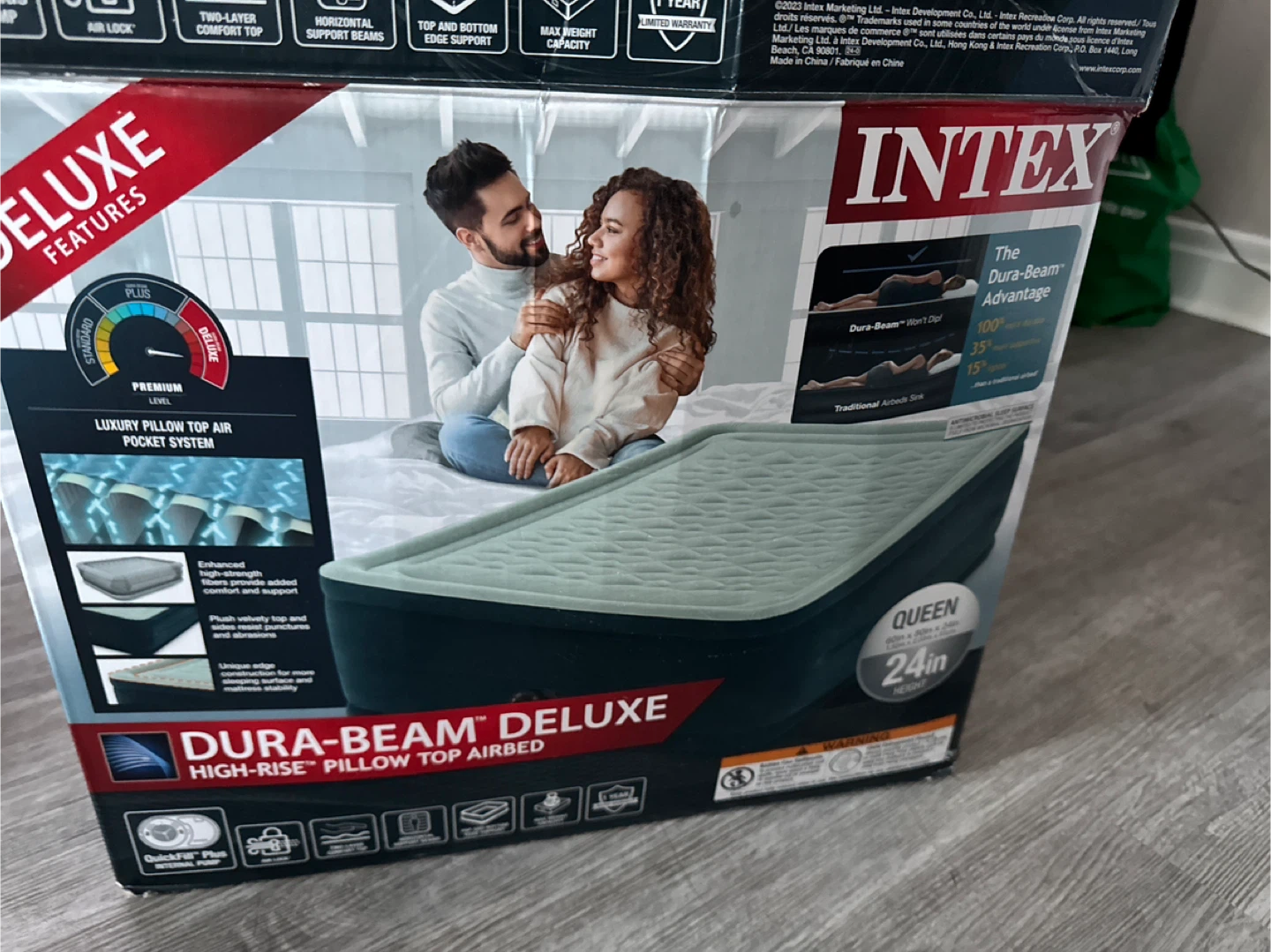 Intex Dura-Beam Deluxe Queen Airbed - New in Box