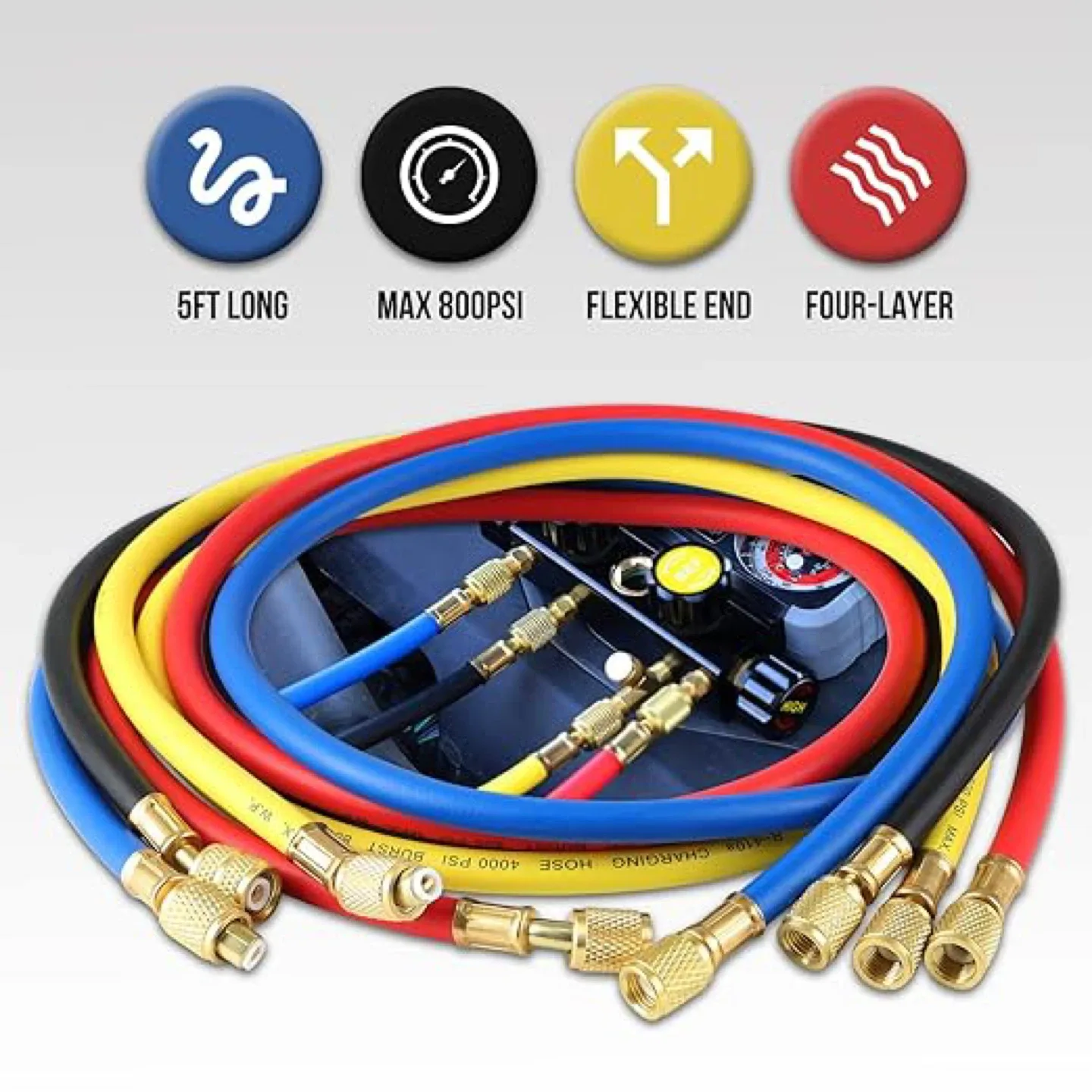 Lichamp Master A402 Manifold Gauge Set image indicator(6)