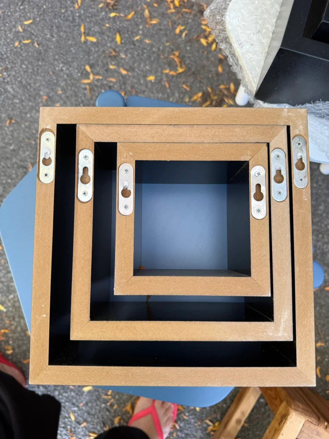 3x Nesting Wall Cubes - Black 🧡 image indicator(3)