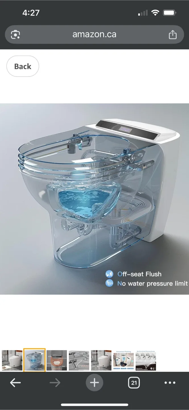 Smart Toilet CSA Certified, Unopened, Great Value image indicator(6)