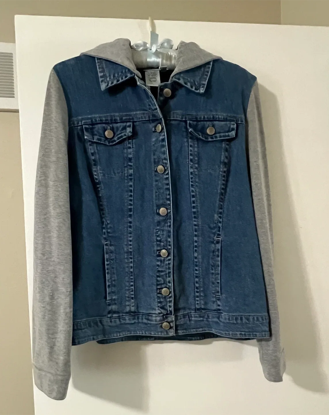 OSO Casuals Denim & Fleece Fall Jacket 🧡 thumbnail