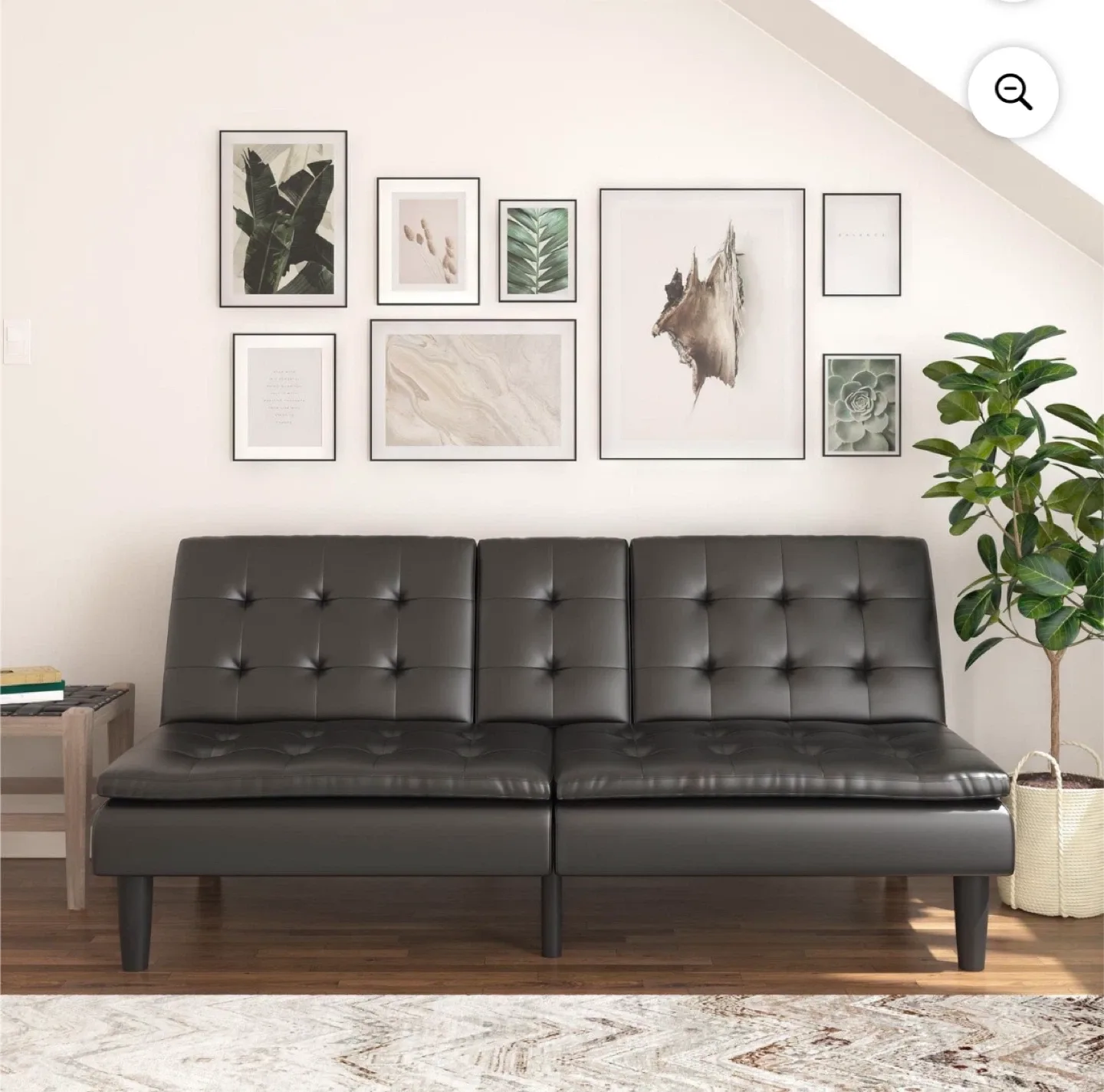 Black Futon Sofa Bed image indicator(6)