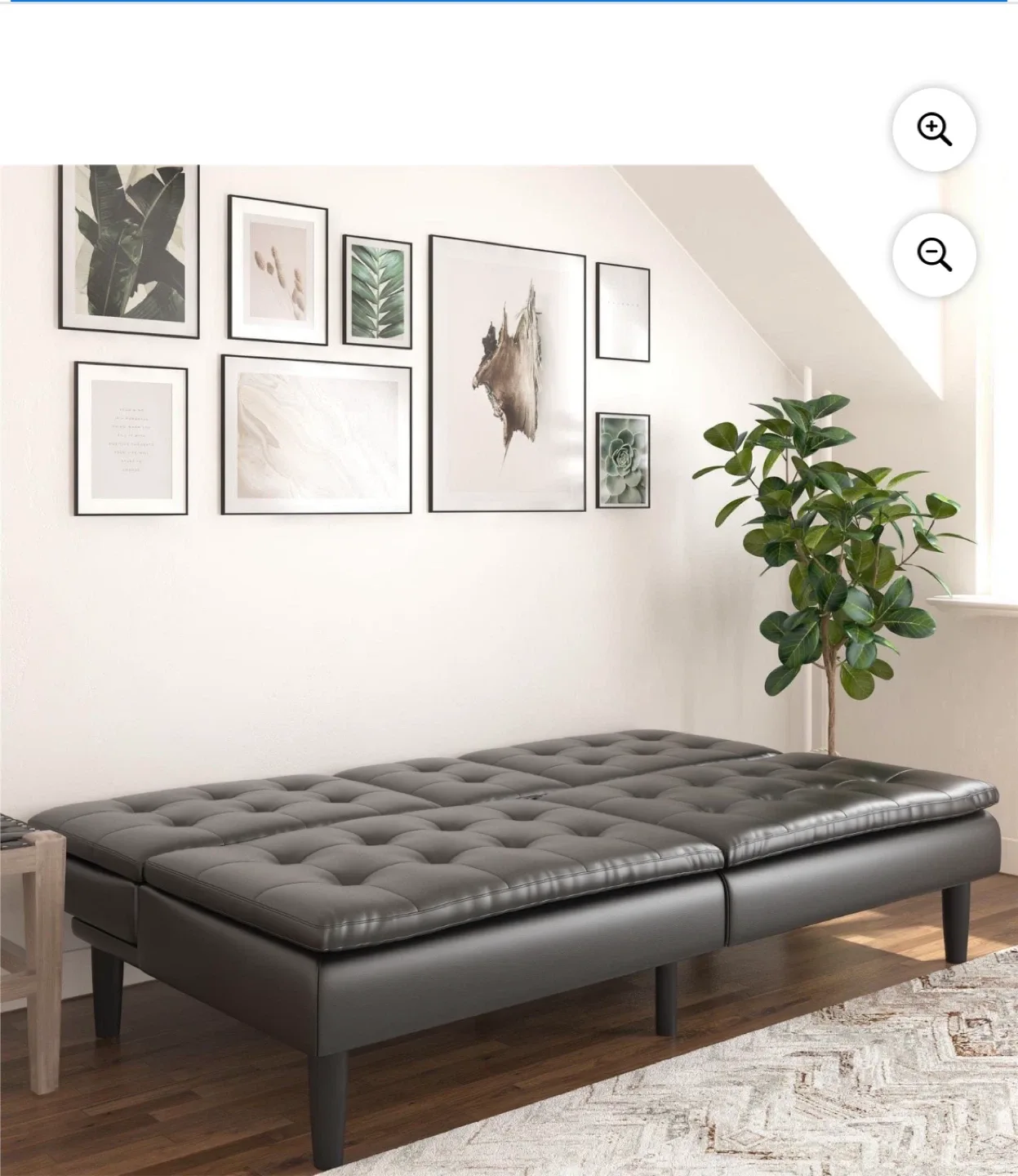 Black Futon Sofa Bed image indicator(8)