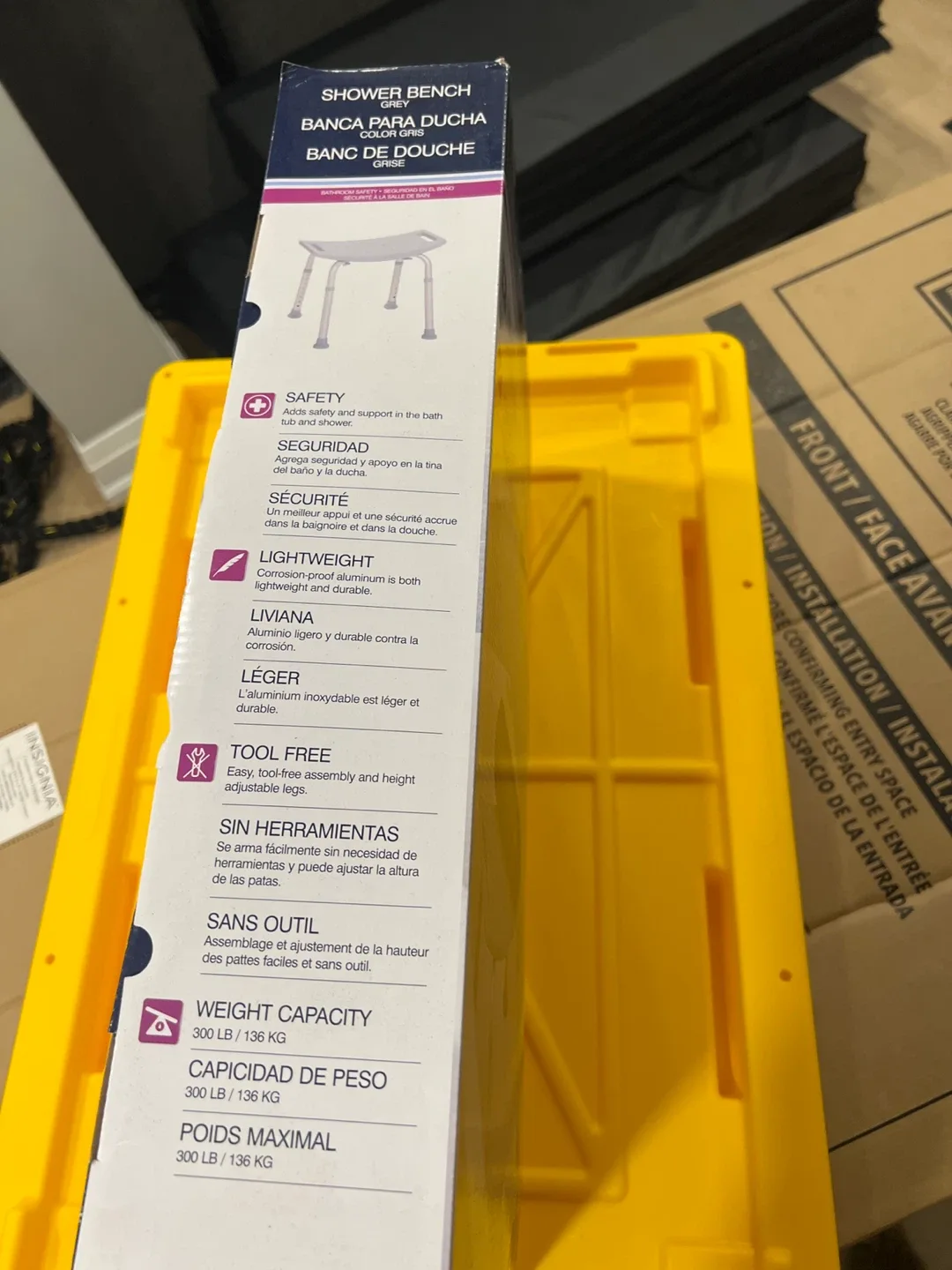 Drive Grey Shower Bench - New in Box image indicator(3)