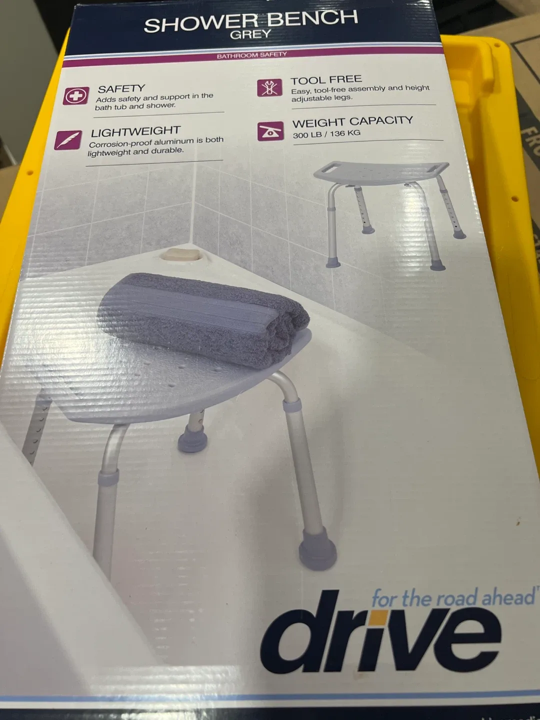 Drive Grey Shower Bench - New in Box image indicator(2)