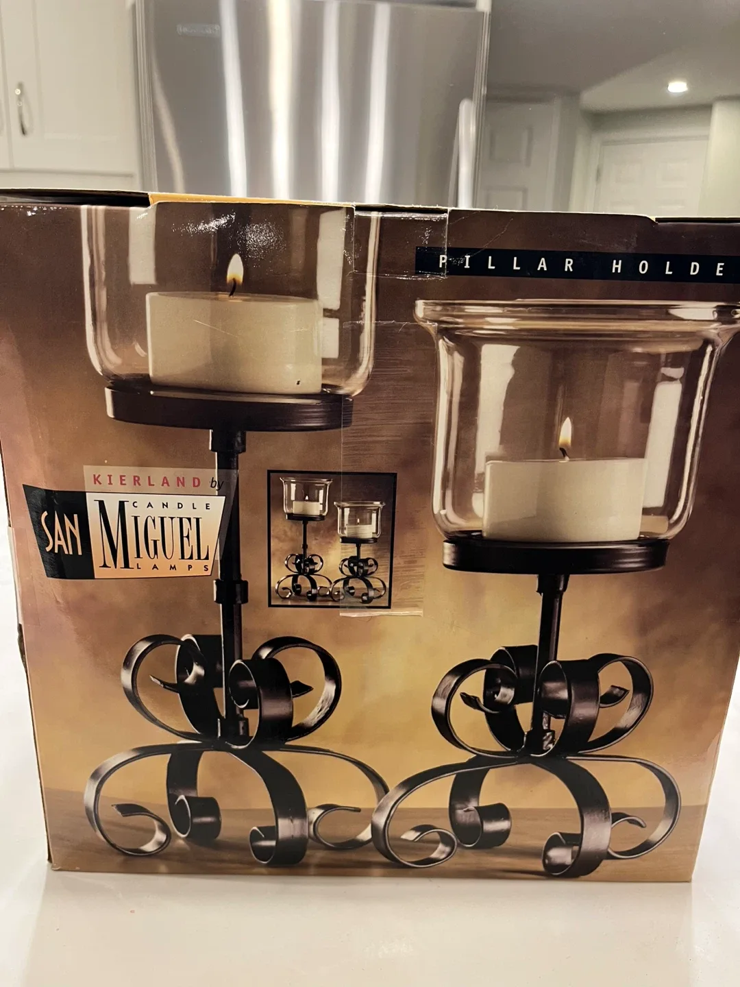 San Miguel Candle Lamps Pillar Holders - New in Box! image indicator(4)