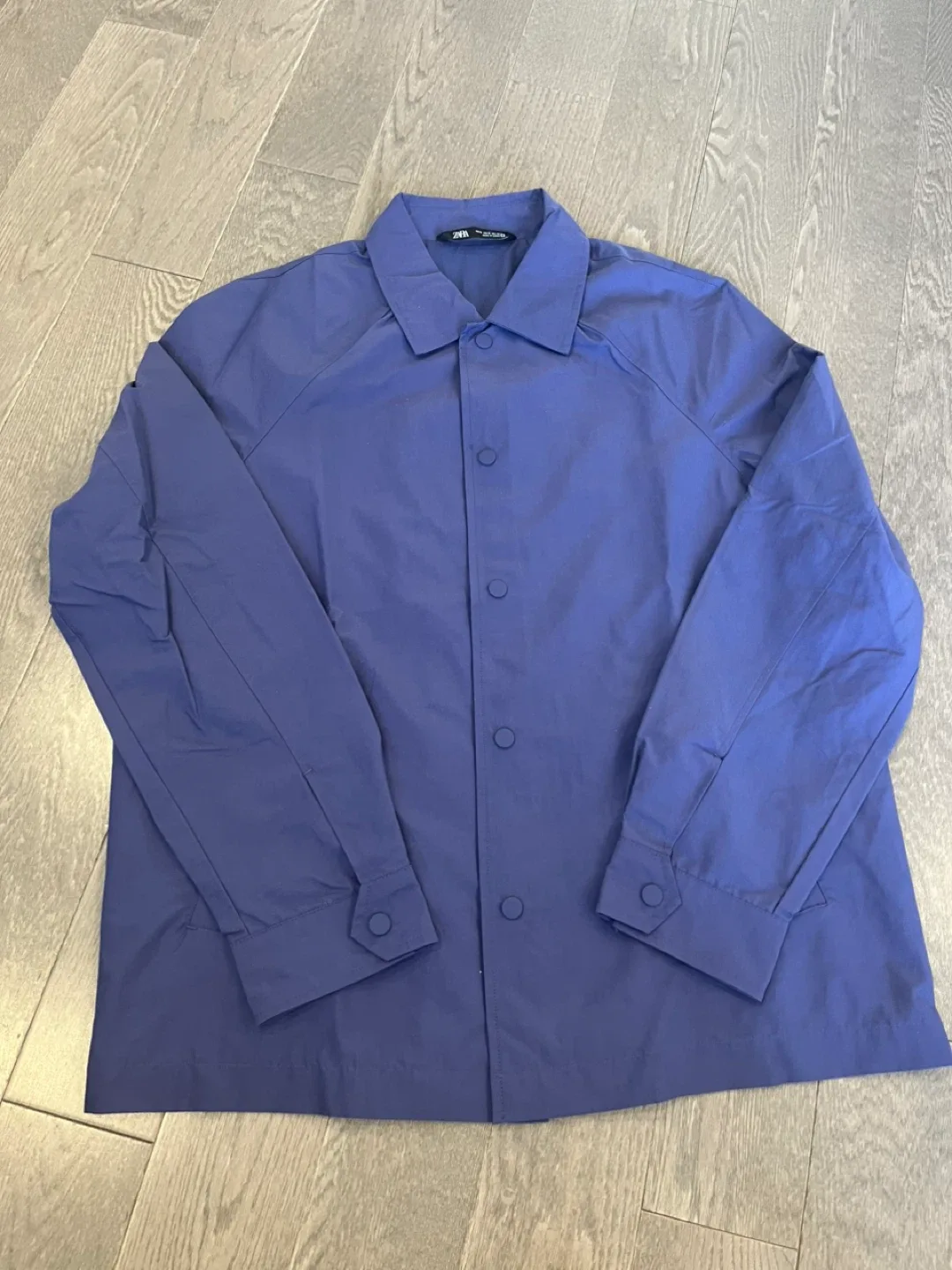 Zara Blue Jacket Size M thumbnail
