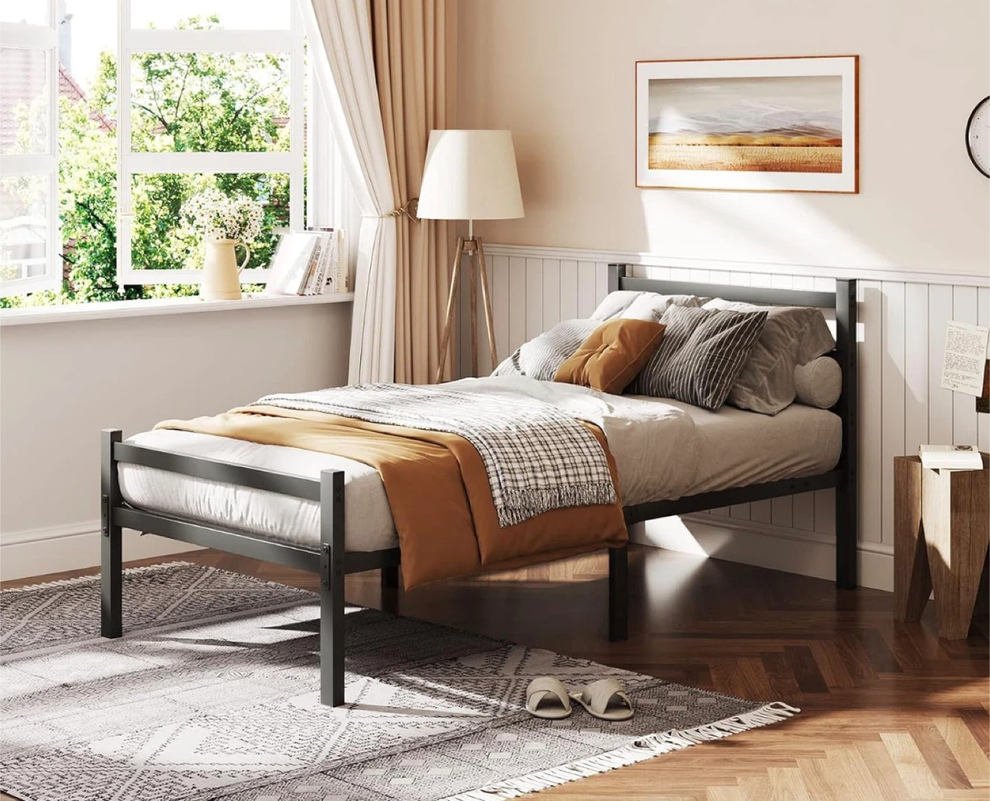 Metal Bed Frame - Twin Size - photo 2