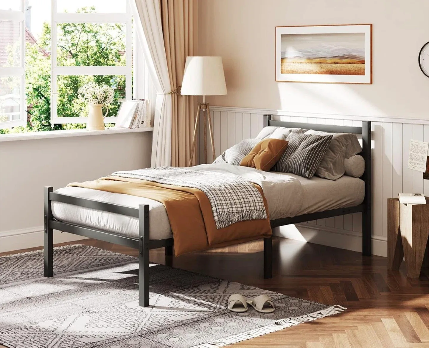 Metal Bed Frame - Twin Size image indicator(2)