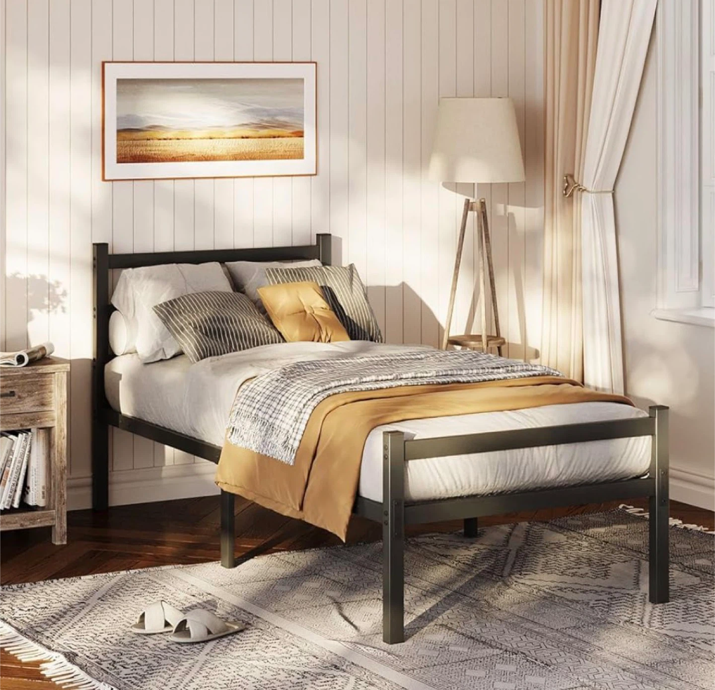 Metal Bed Frame - Twin Size