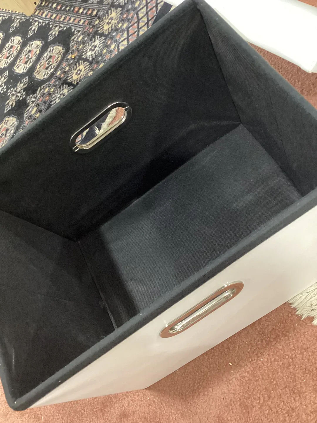 2 White storage bins NEED TO GO ASAP image indicator(3)