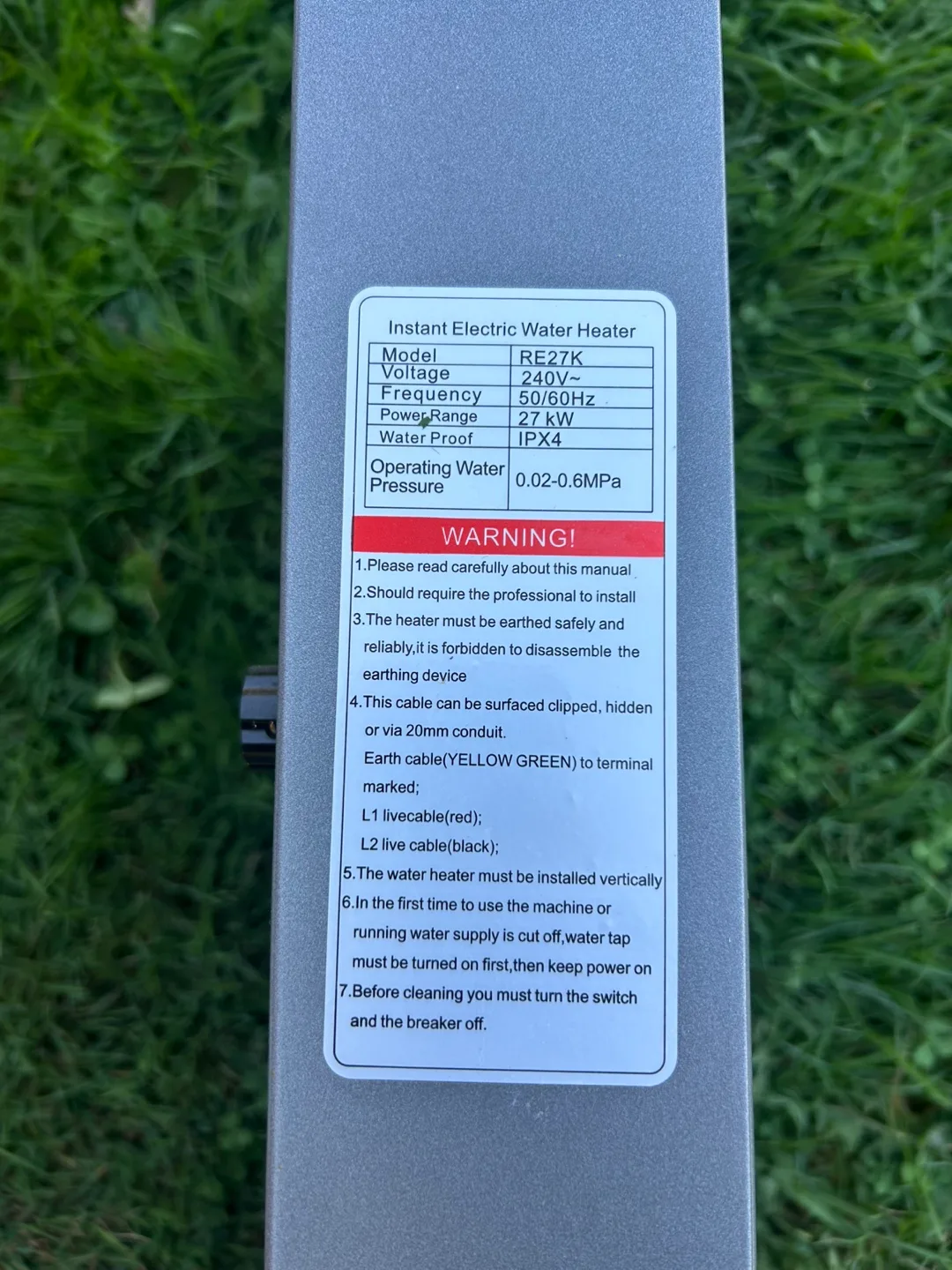 Ranein RE27K Instant Electric Water Heater - 27kW🧡 image indicator(2)